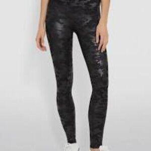 Faux Leather Camo Leggings
